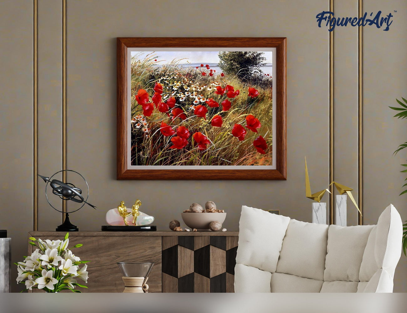 Paint by Numbers rolled - Wild flowers in the countryside