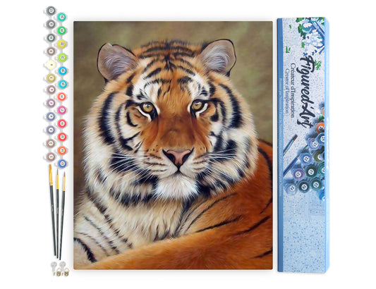 Paint by Numbers rolled - Tiger Look