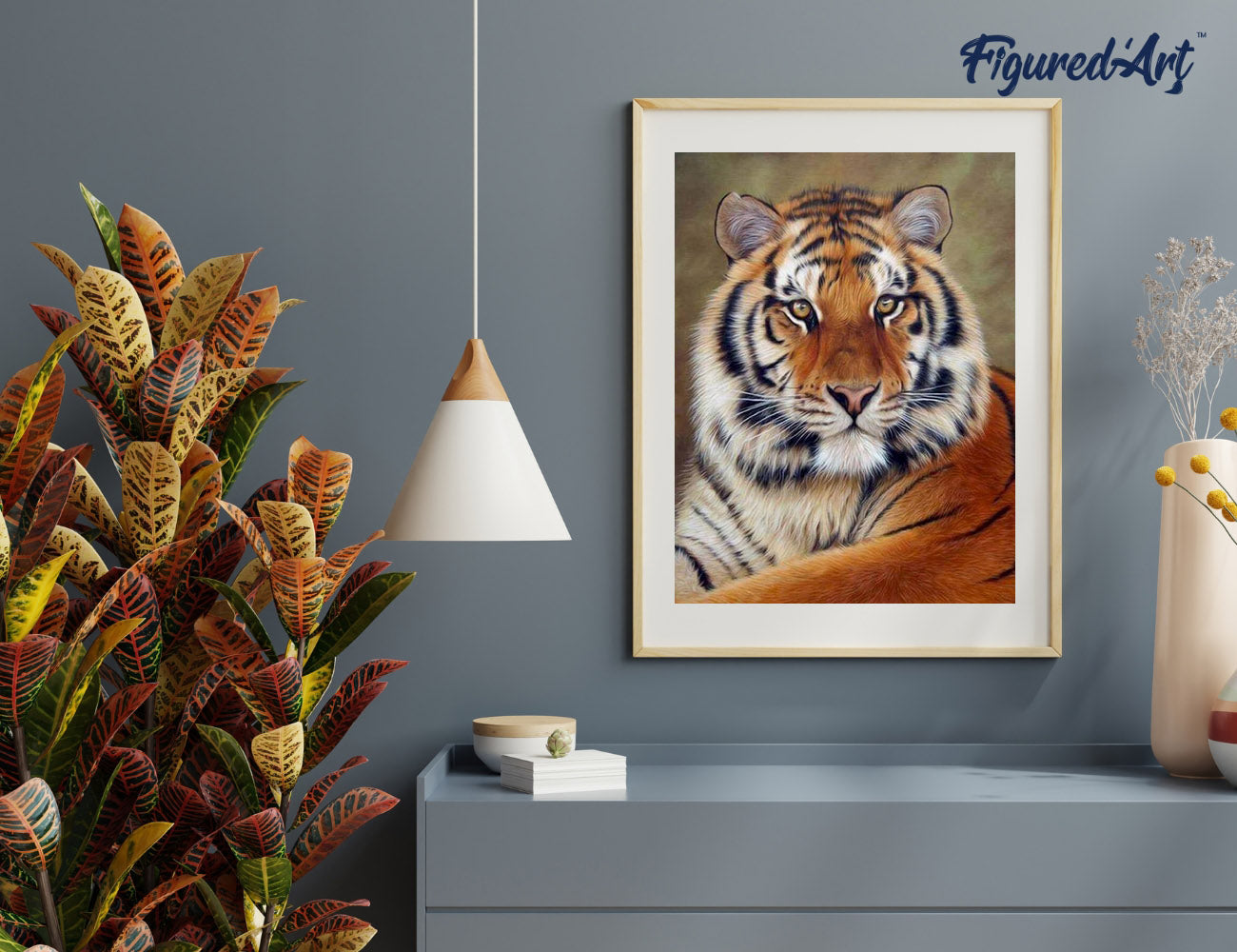 Paint by Numbers rolled - Tiger Look