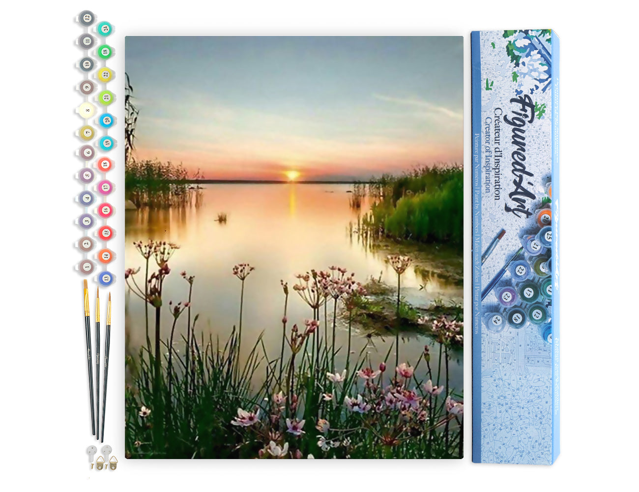 Paint by Numbers rolled - Peaceful Lake