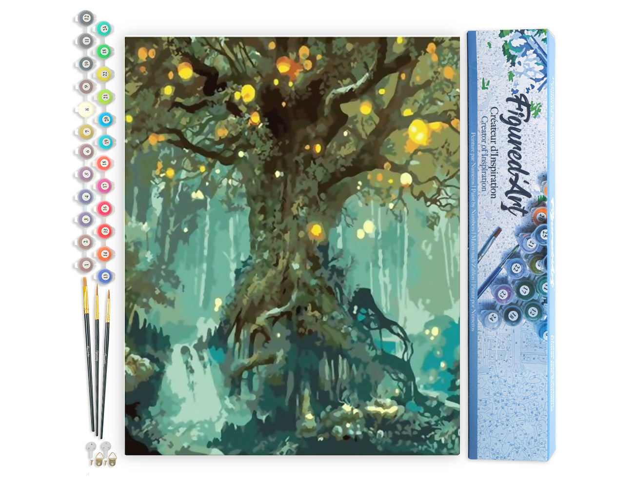 Paint by Numbers rolled - Fairy tree
