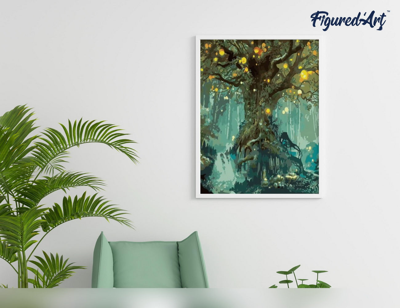 Paint by Numbers rolled - Fairy tree