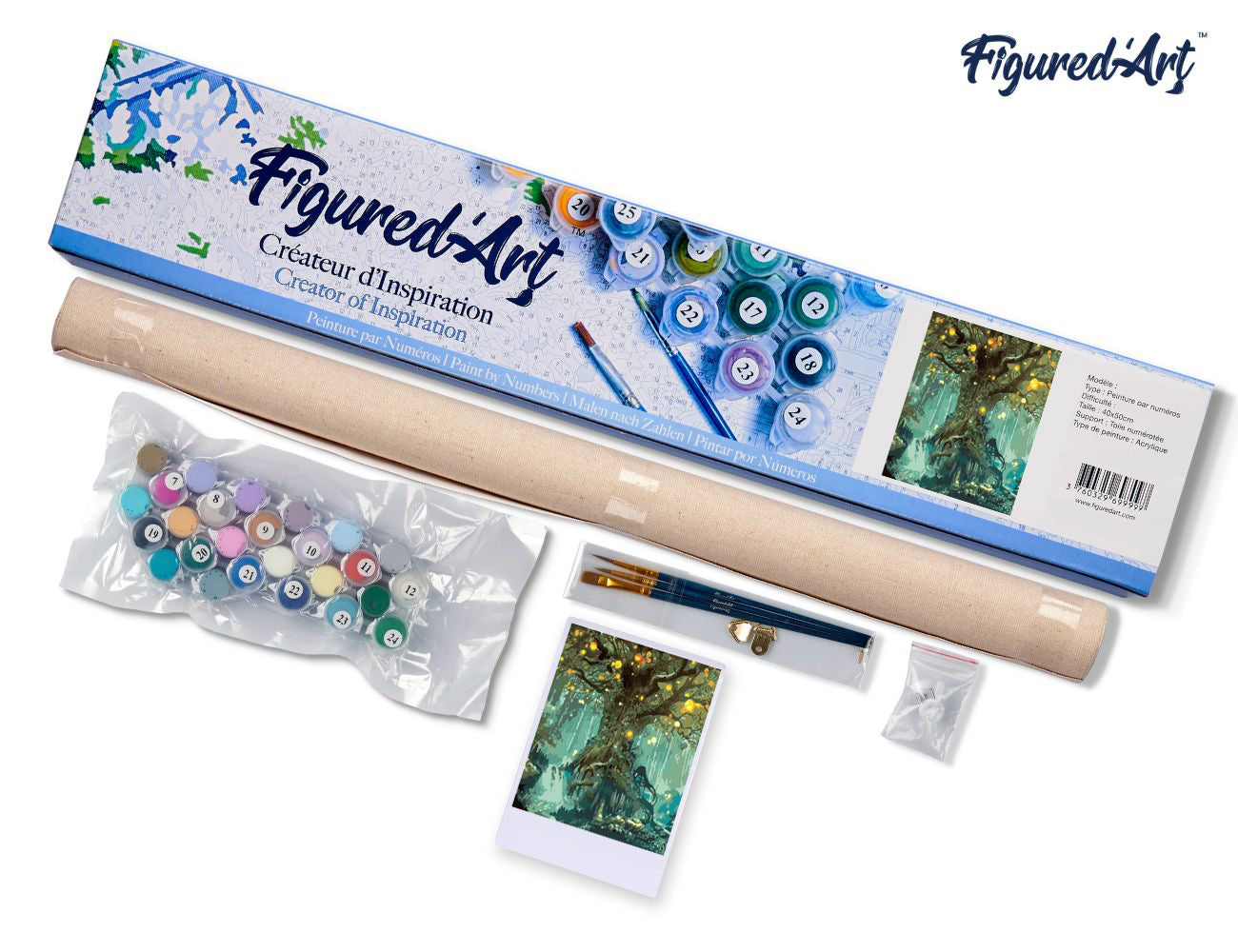 Paint by Numbers rolled - Fairy tree