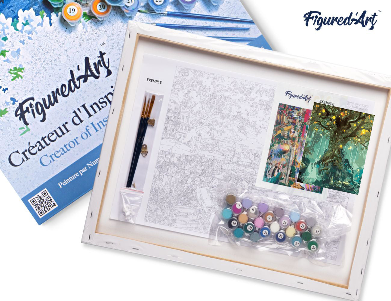 Paint by Numbers Framed - Fairy tree