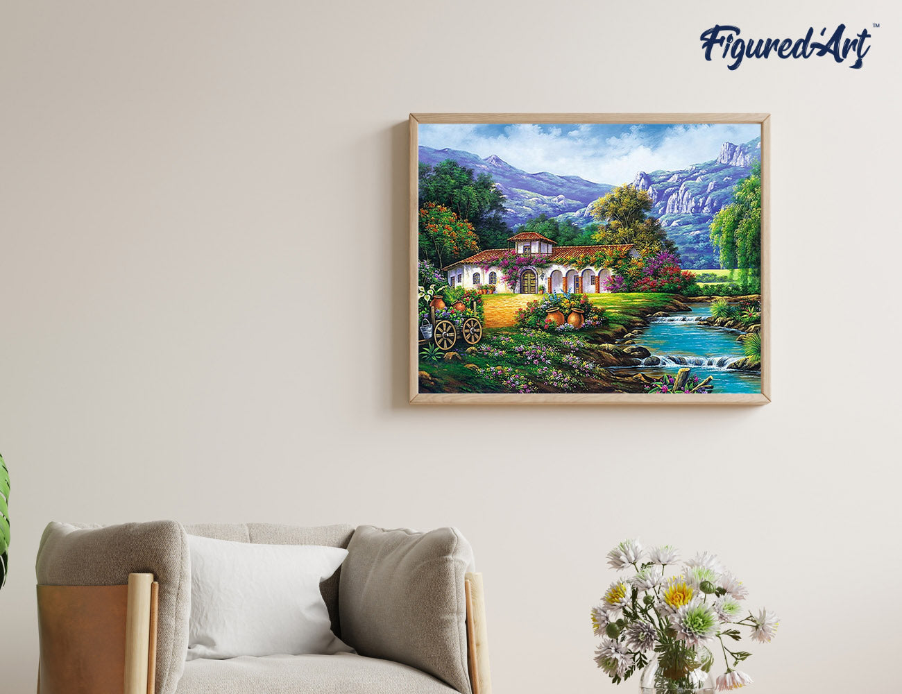 Paint by Numbers rolled - Quiet house near the river