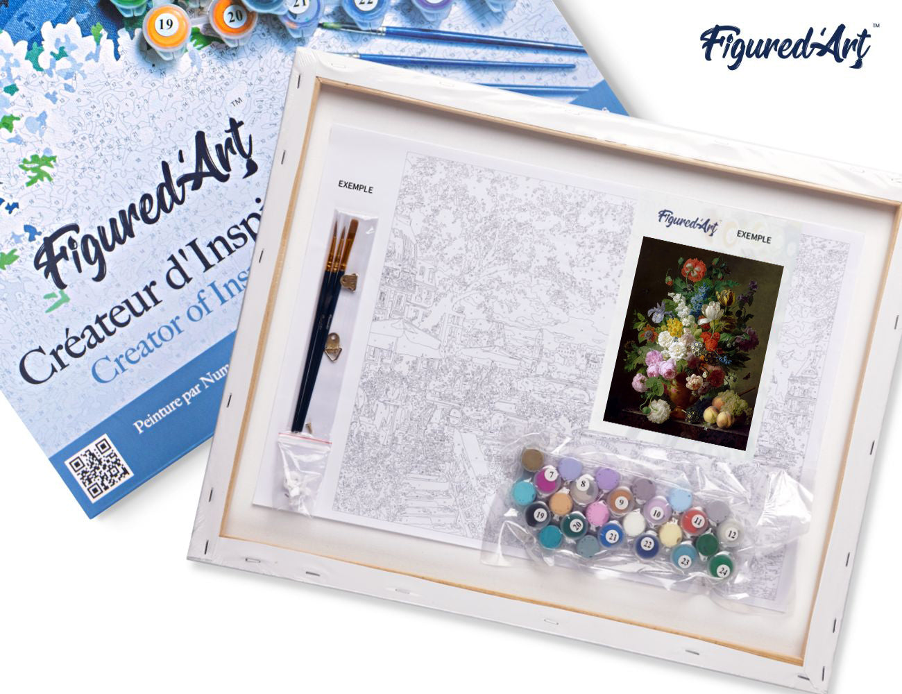 Paint by Numbers Framed - Jan Frans van Dael - Vase of Flowers