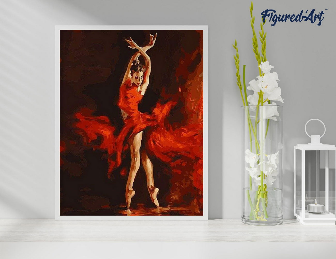 Paint by Numbers Framed - Magical Red Dancer