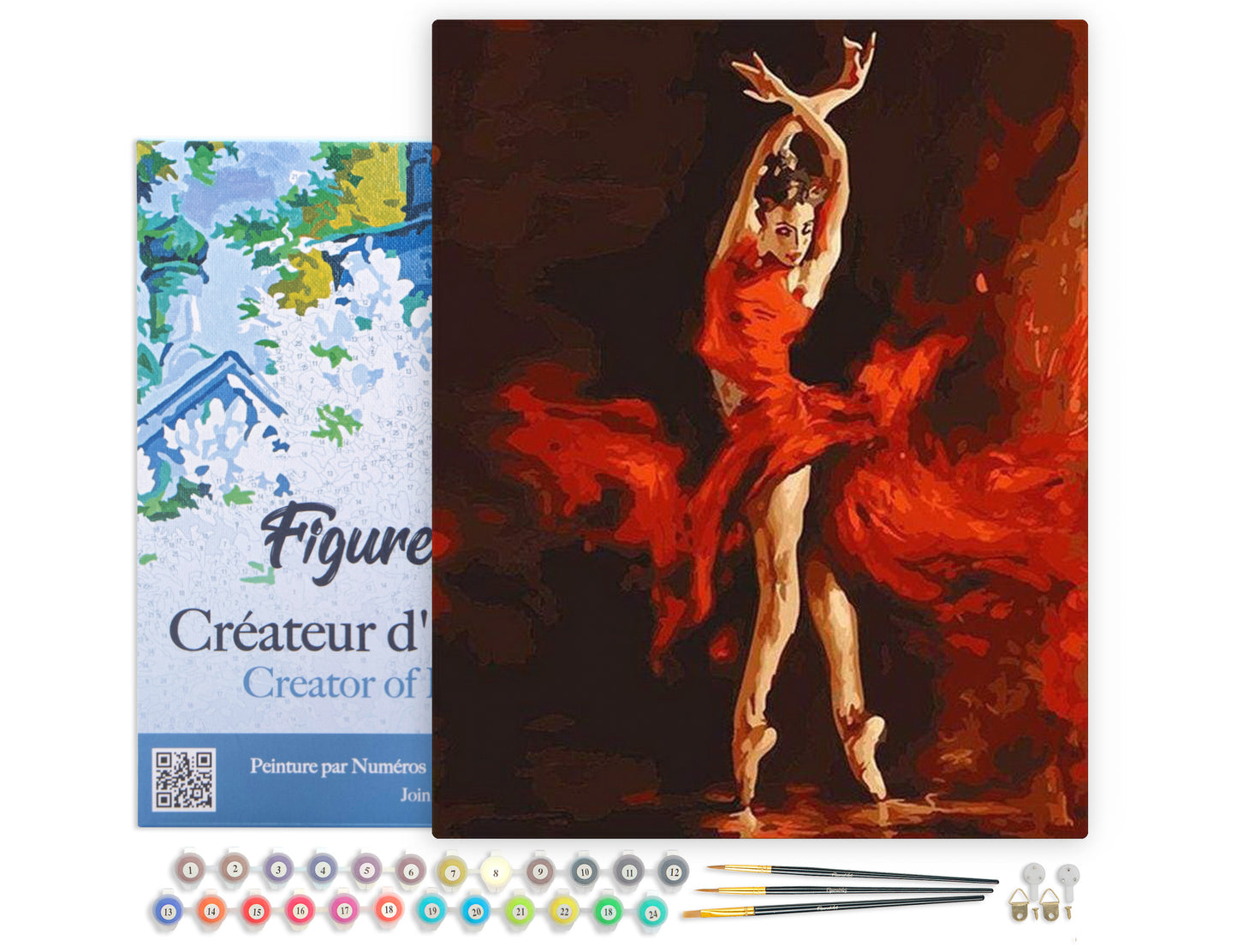 Paint by Numbers Framed - Magical Red Dancer