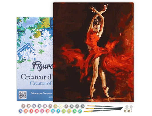 Paint by Numbers Framed - Magical Red Dancer