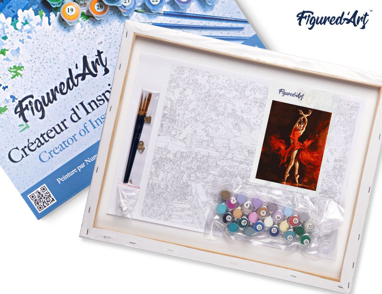 Paint by Numbers Framed - Magical Red Dancer