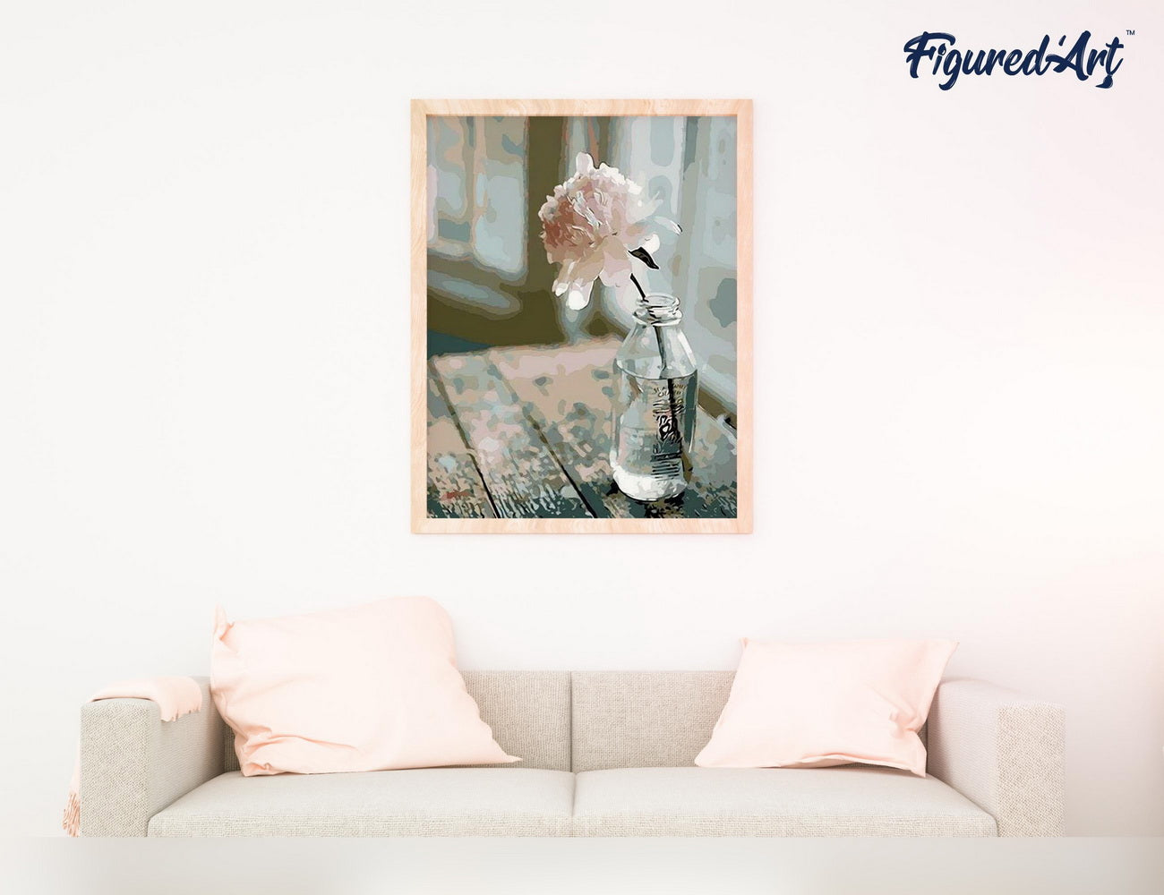 Paint by Numbers Framed - White Flower