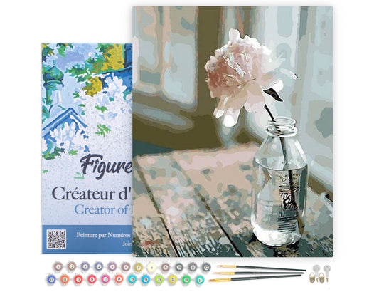 Paint by Numbers Framed - White Flower