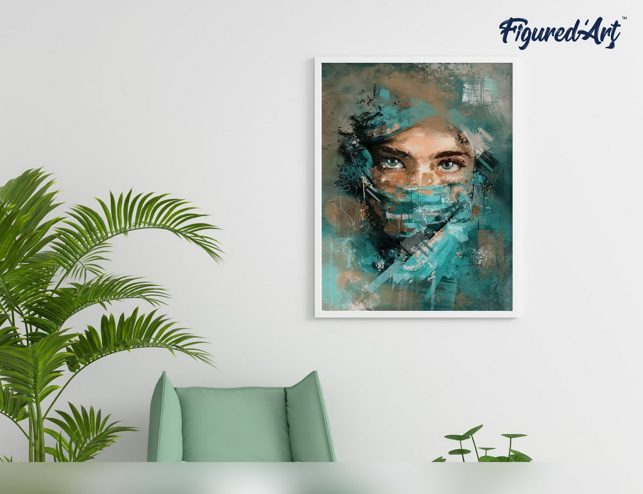 Paint by Numbers Framed - Beautiful Eyes