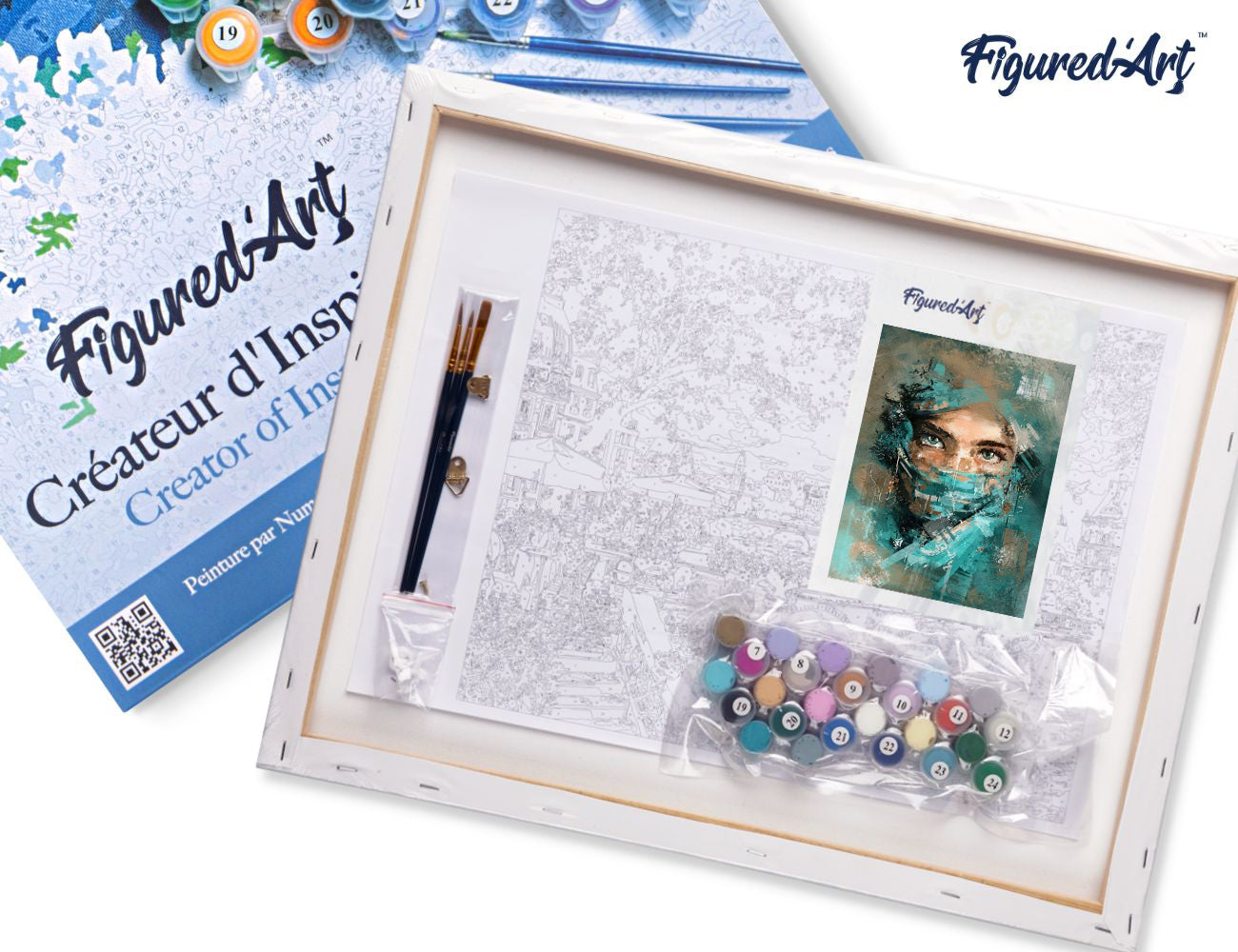 Paint by Numbers Framed - Beautiful Eyes