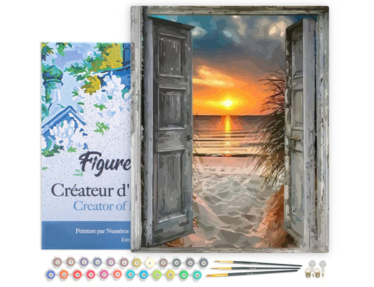 Paint by Numbers Framed - Door to the beach