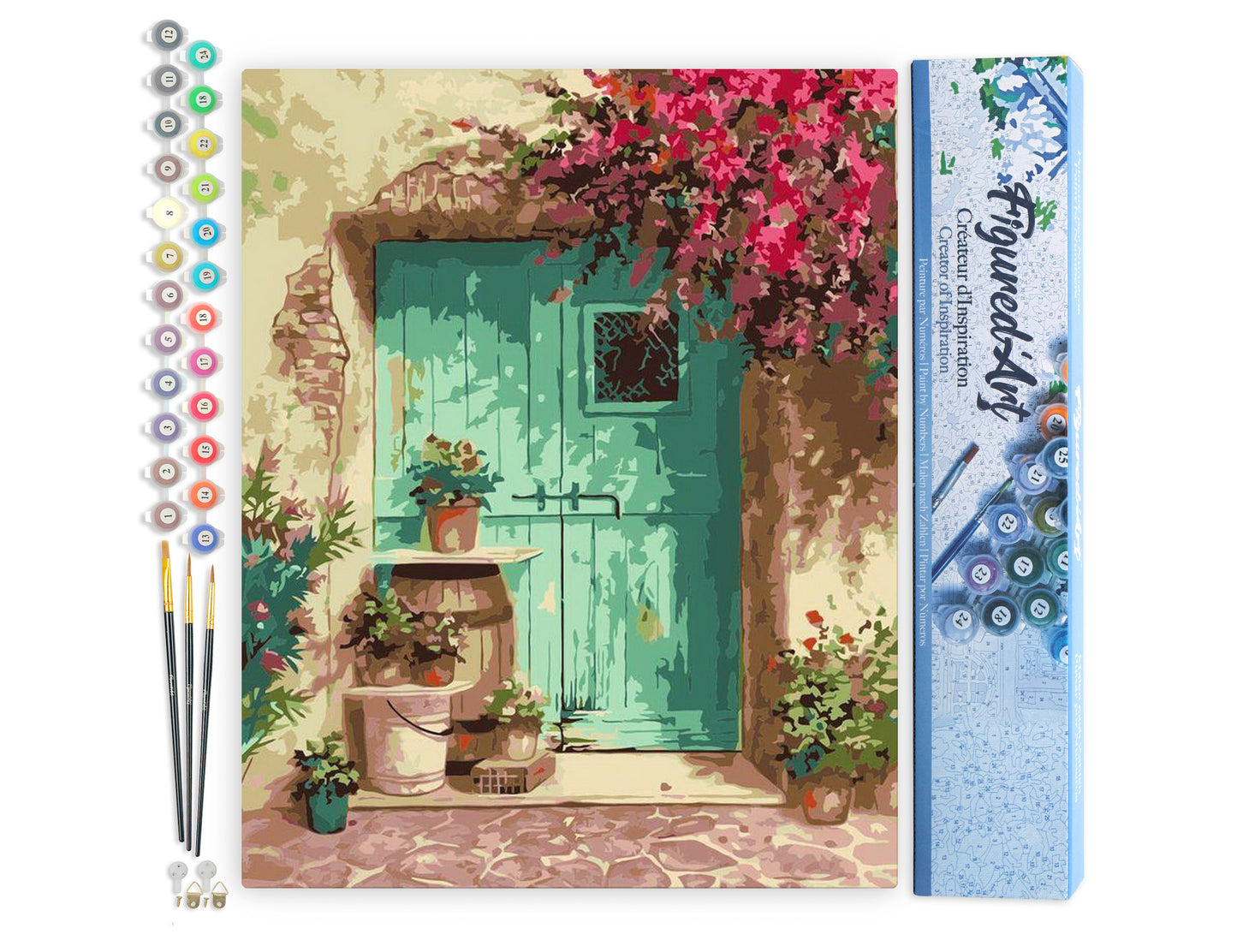 Paint by Numbers rolled - Green Door