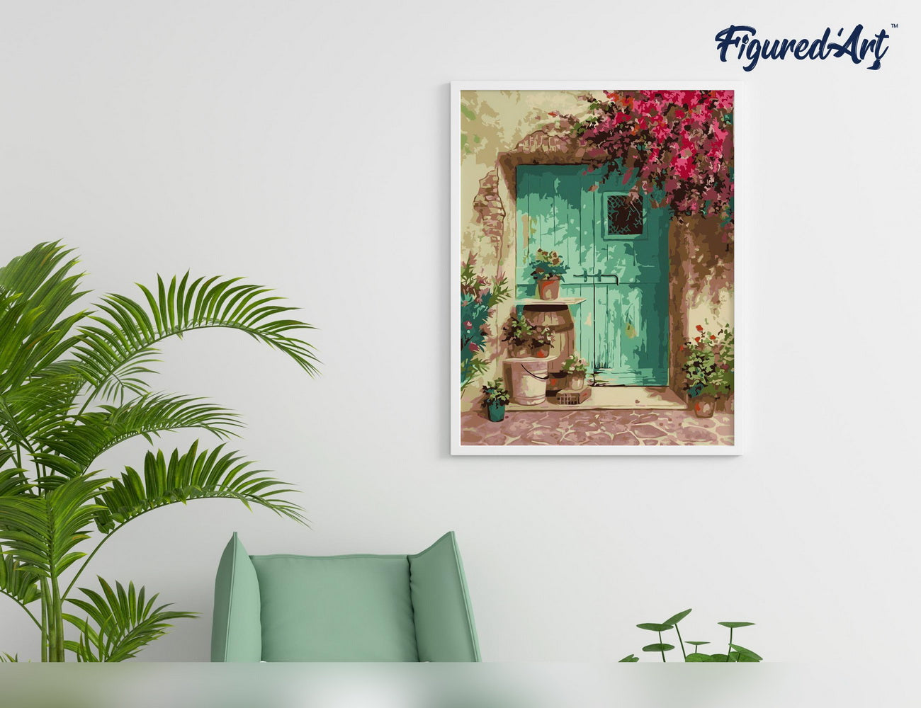 Paint by Numbers Framed - Green Door