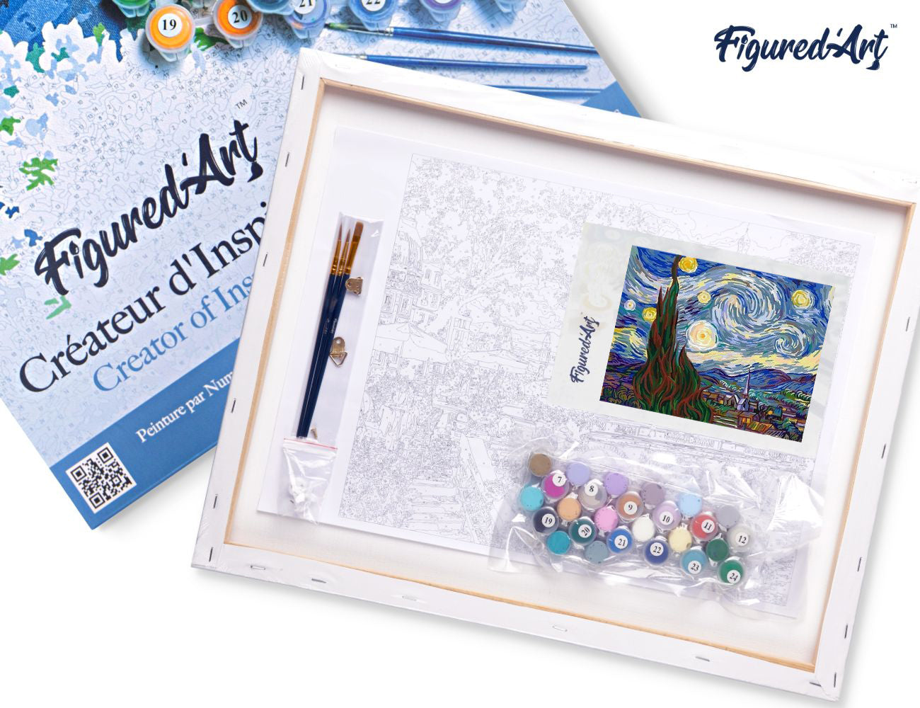 Paint by Numbers Framed - Van Gogh Starry Night