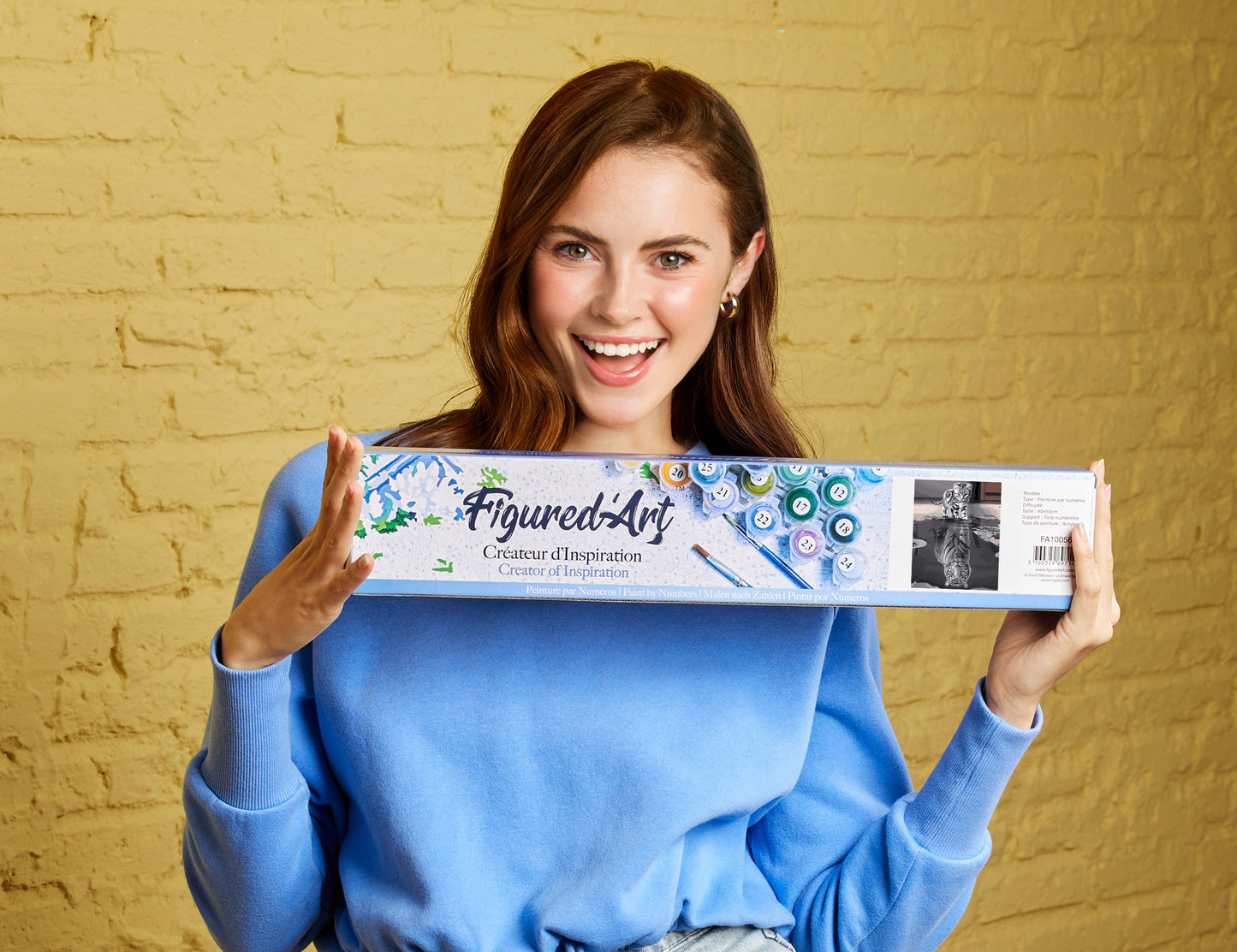 Paint by Numbers rolled - Kitten Reflective Tiger