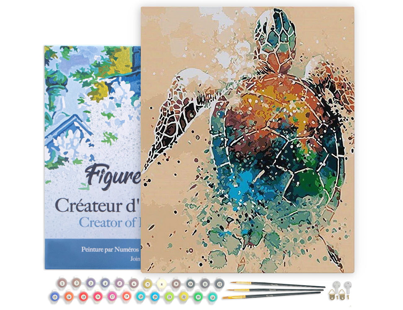 Paint by Numbers Framed - Turtle Design