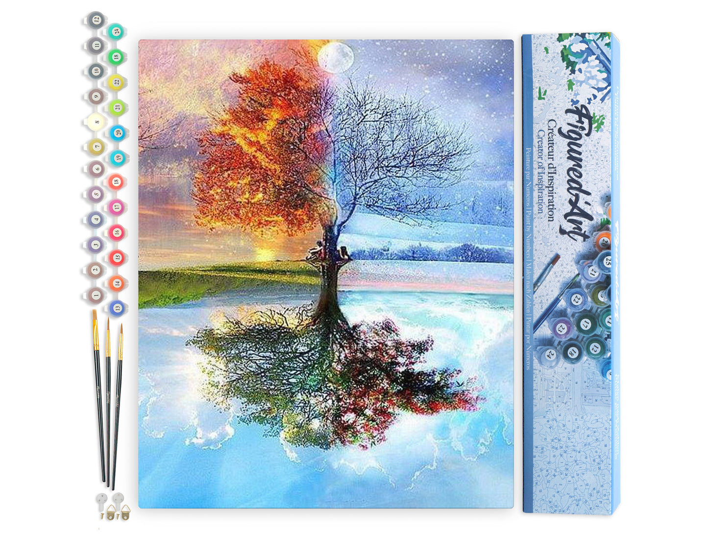 Paint by Numbers rolled - 4 Seasons Tree
