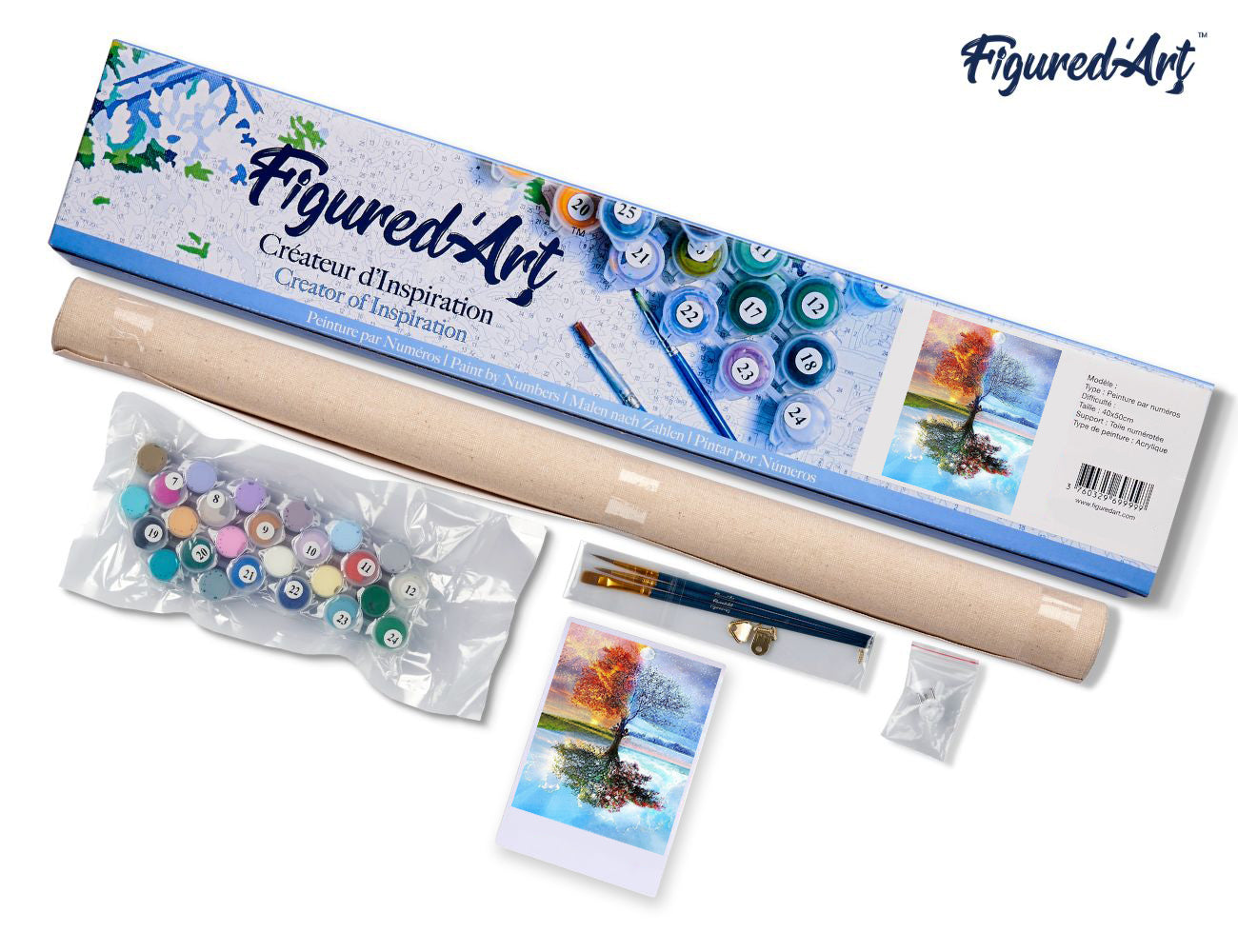 Paint by Numbers rolled - 4 Seasons Tree