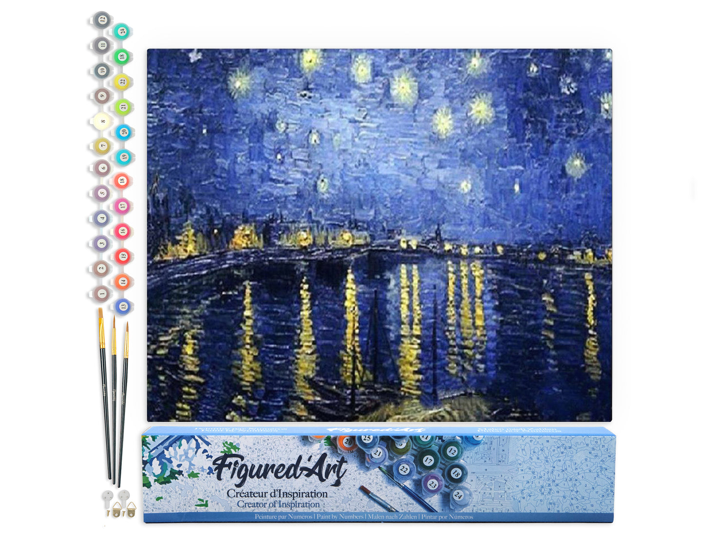 Paint by Numbers rolled - Van Gogh Starry Night over the Rhone