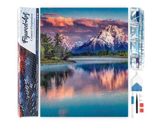 Diamond Painting - Mountain Landscape and Lake