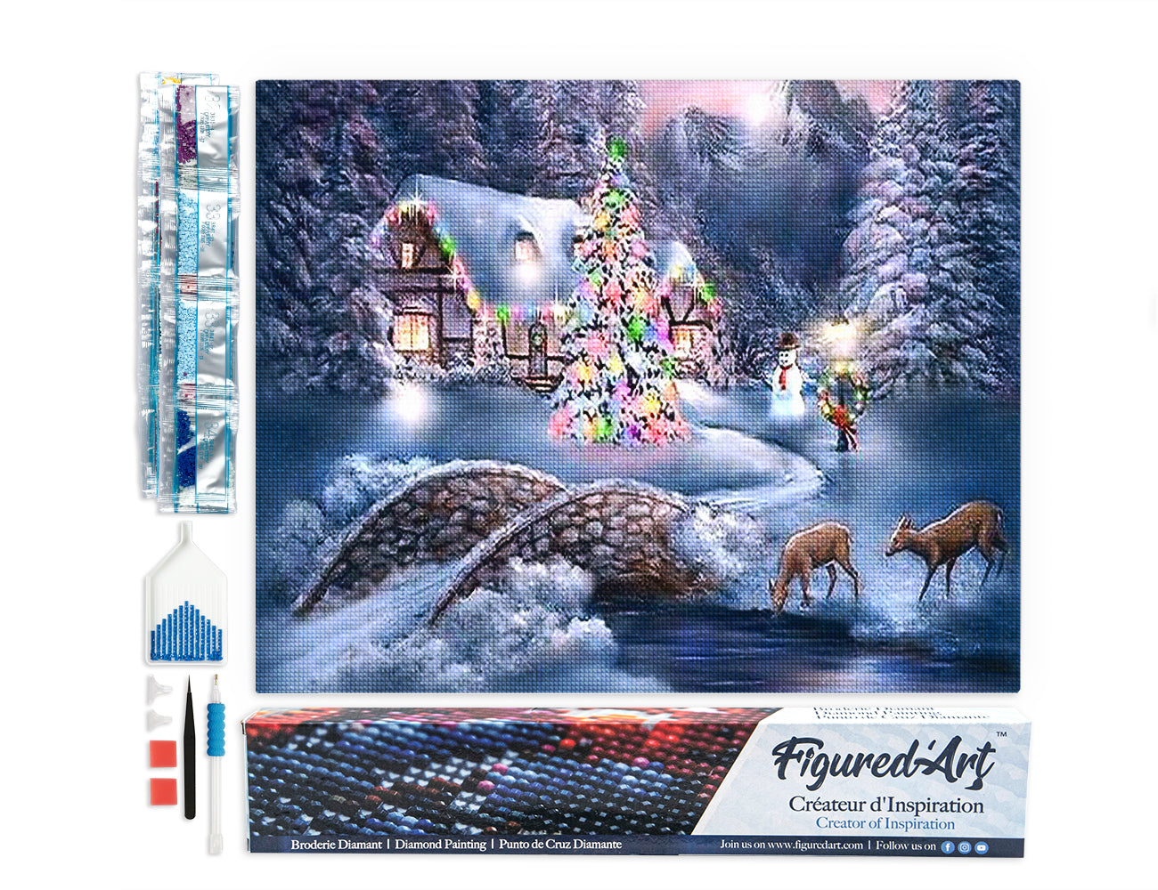 Diamond Painting - Chalet during Winter