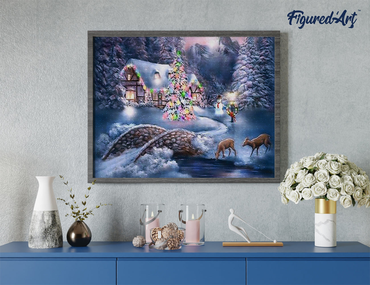 Diamond Painting - Chalet during Winter
