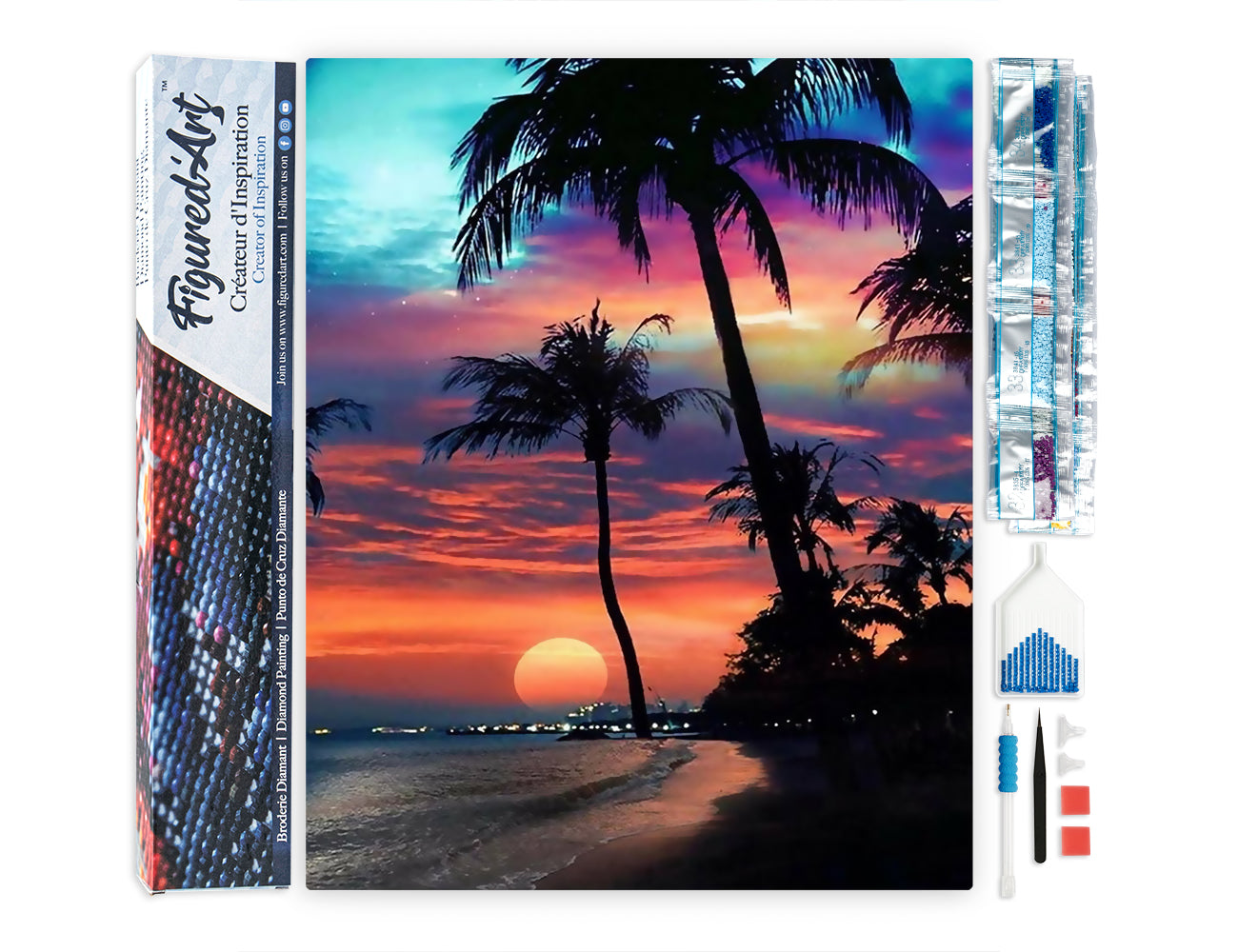 Diamond Painting - Sunset on a Beautiful Island