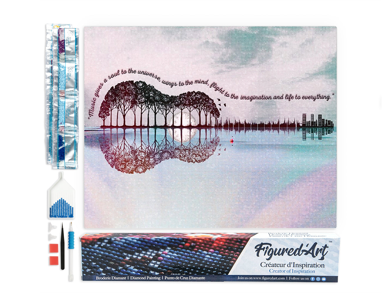 Diamond Painting - Landscape Guitar