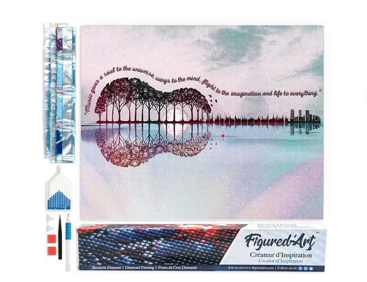 Diamond Painting - Landscape Guitar
