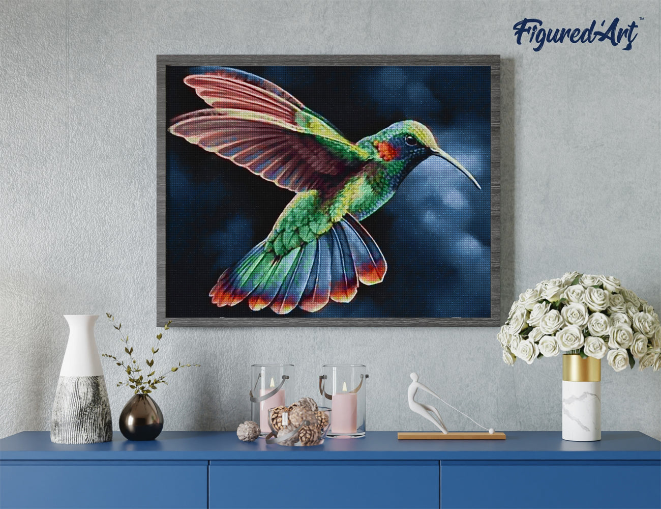 Diamond Painting - Hummingbird in the Night
