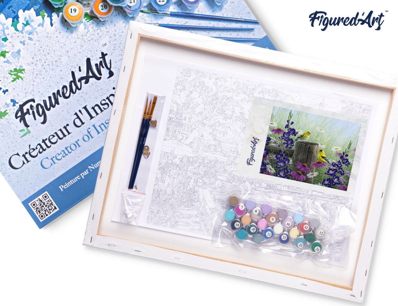 Paint by Numbers Framed - Goldfinch Birds