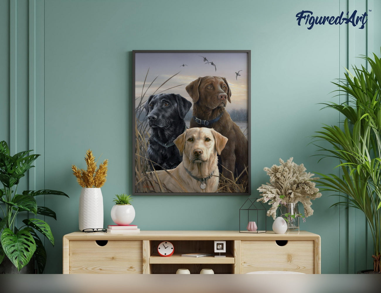 Paint by Numbers rolled - Labrador Trio