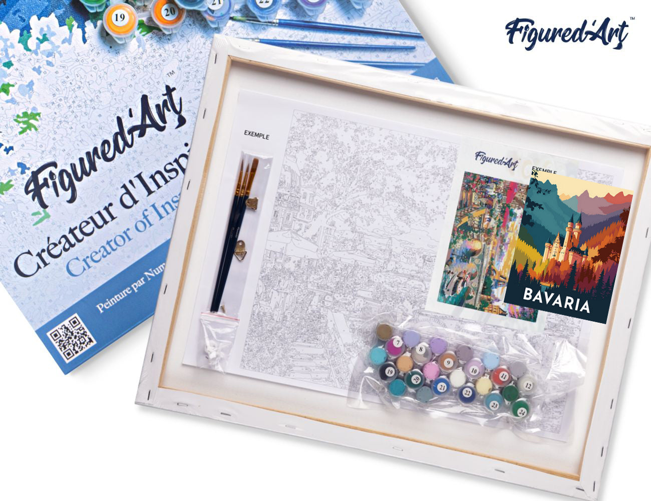 Paint by Numbers Framed - Travel Poster Bavaria