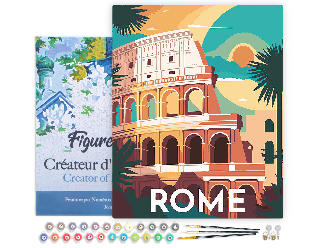 Paint by Numbers Framed - Travel Poster Rome