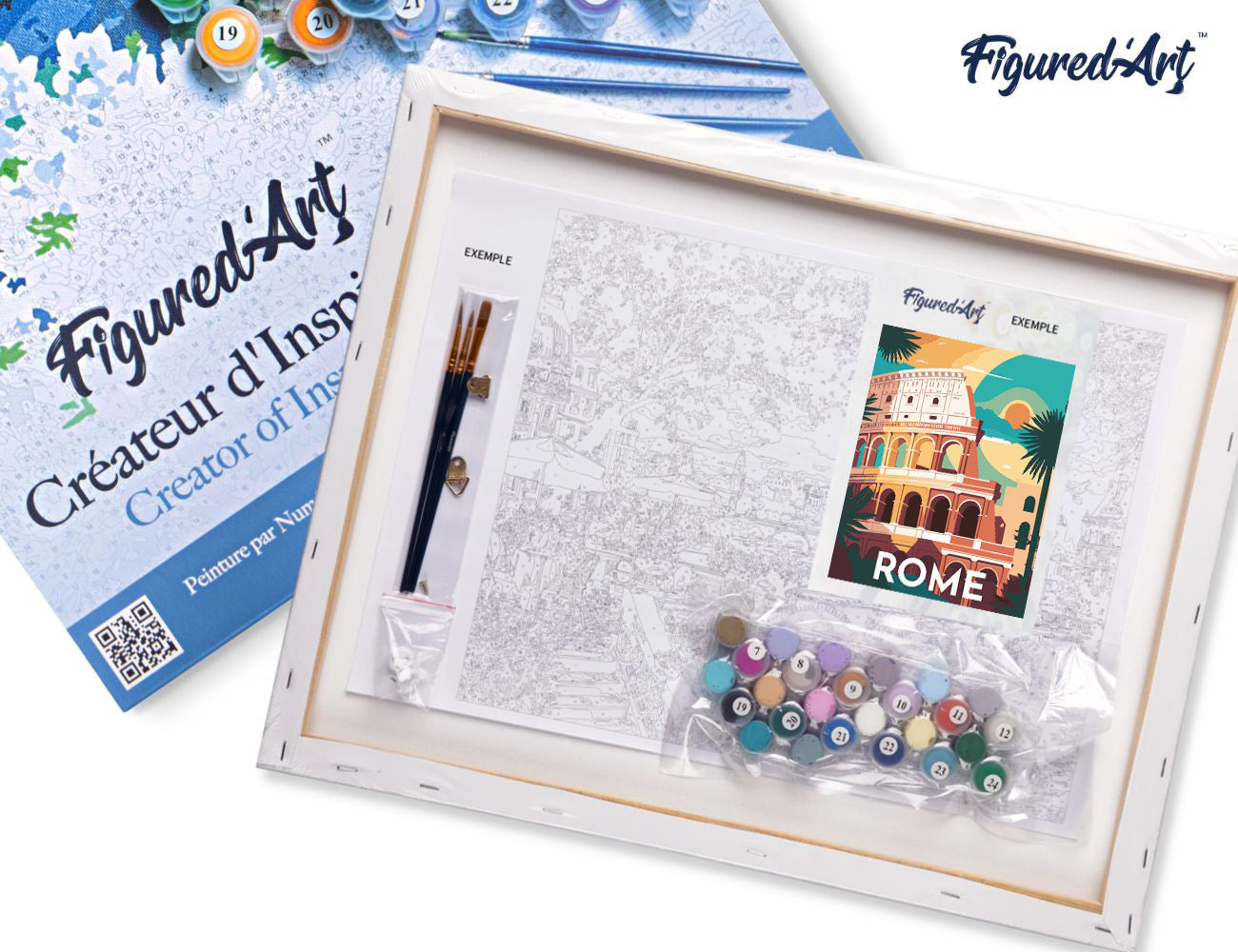 Paint by Numbers Framed - Travel Poster Rome