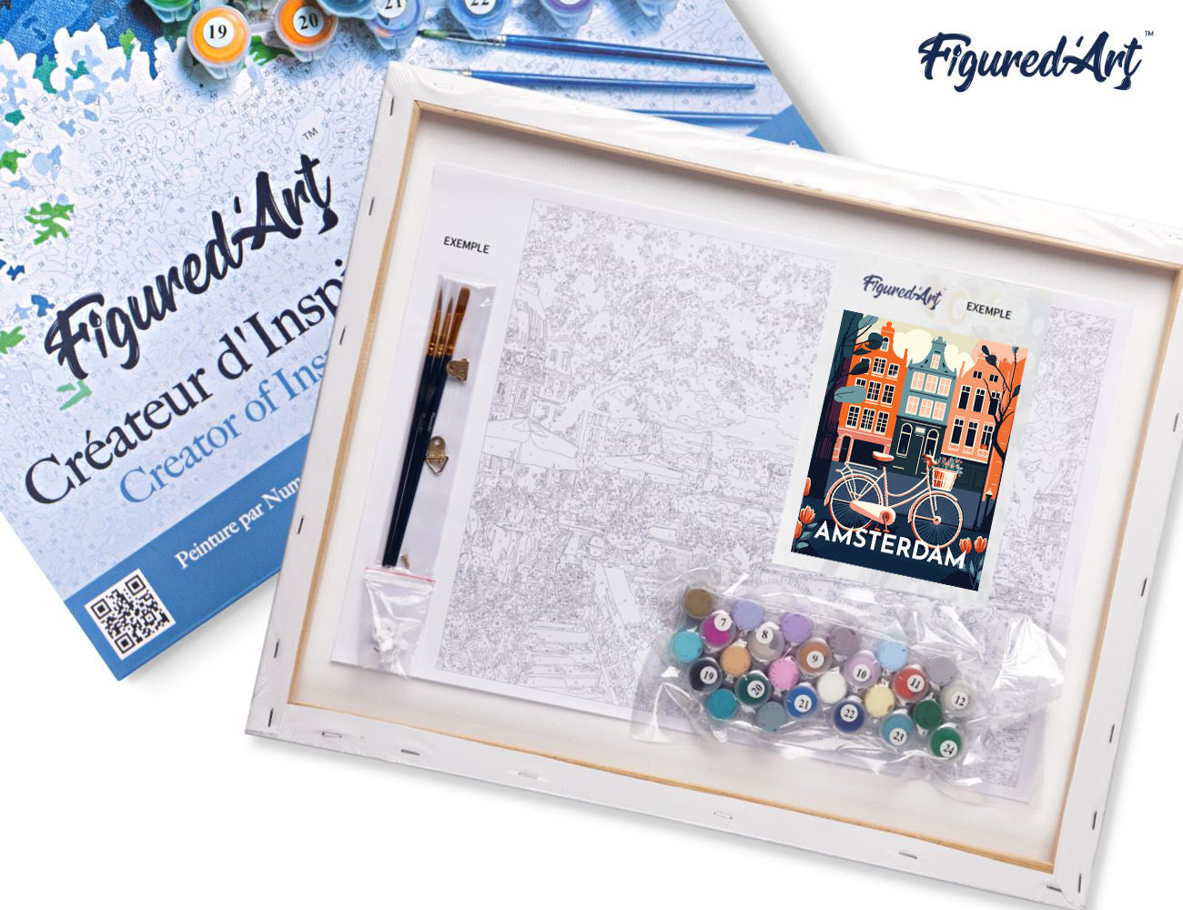 Paint by Numbers Framed - Travel Poster Amsterdam