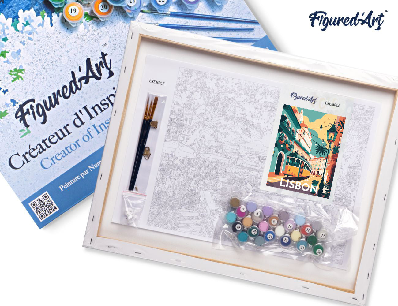 Paint by Numbers Framed - Travel Poster Lisbon