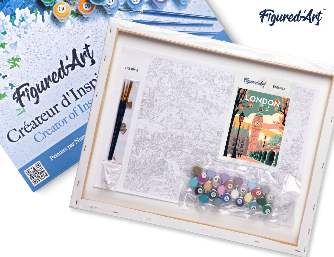 Paint by Numbers Framed - Travel Poster London 2