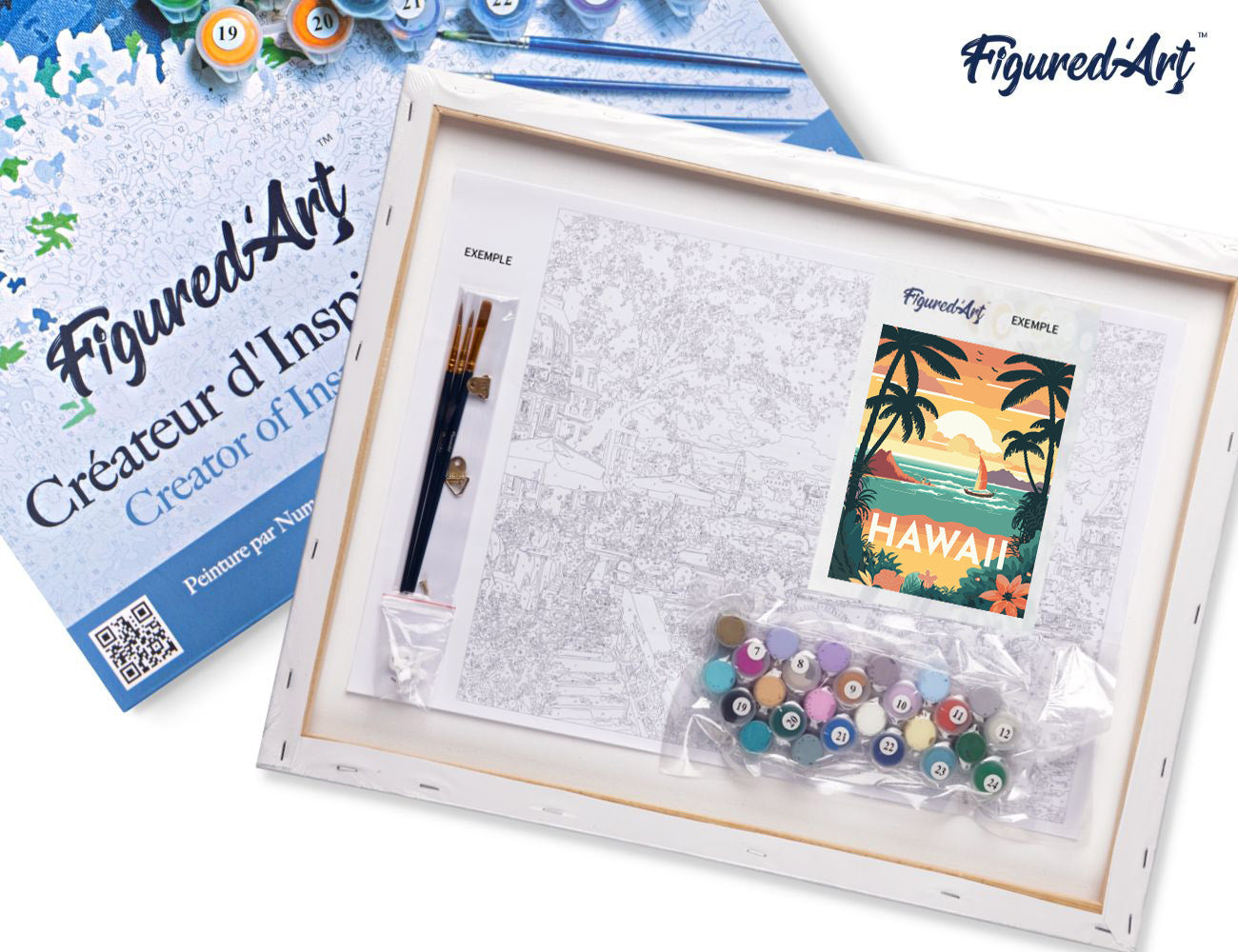 Paint by Numbers Framed - Travel Poster Hawaii