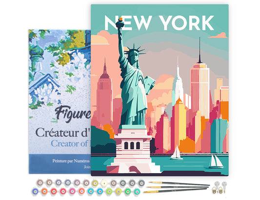 Paint by Numbers Framed - Travel Poster New York